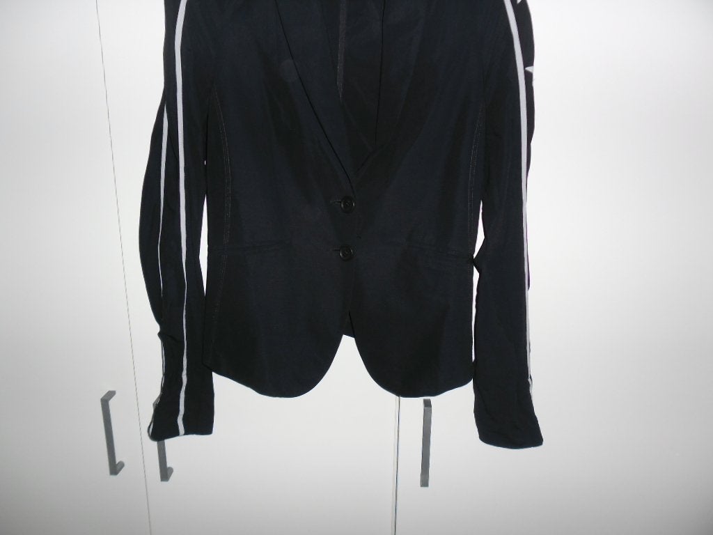 Penn & Ink N.Y Zwarte Blazer Met Sterren Bies Maat 40, Kleding | Dames, Maat 38/40 (M), Penn & Ink, Zwart, Ophalen of Verzenden