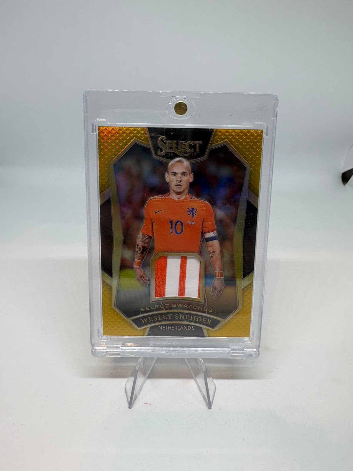 Panini Select 2016-17 Wesley Sneijder Nederland Patch /10, Ophalen of Verzenden, Zo goed als nieuw, Plaatje