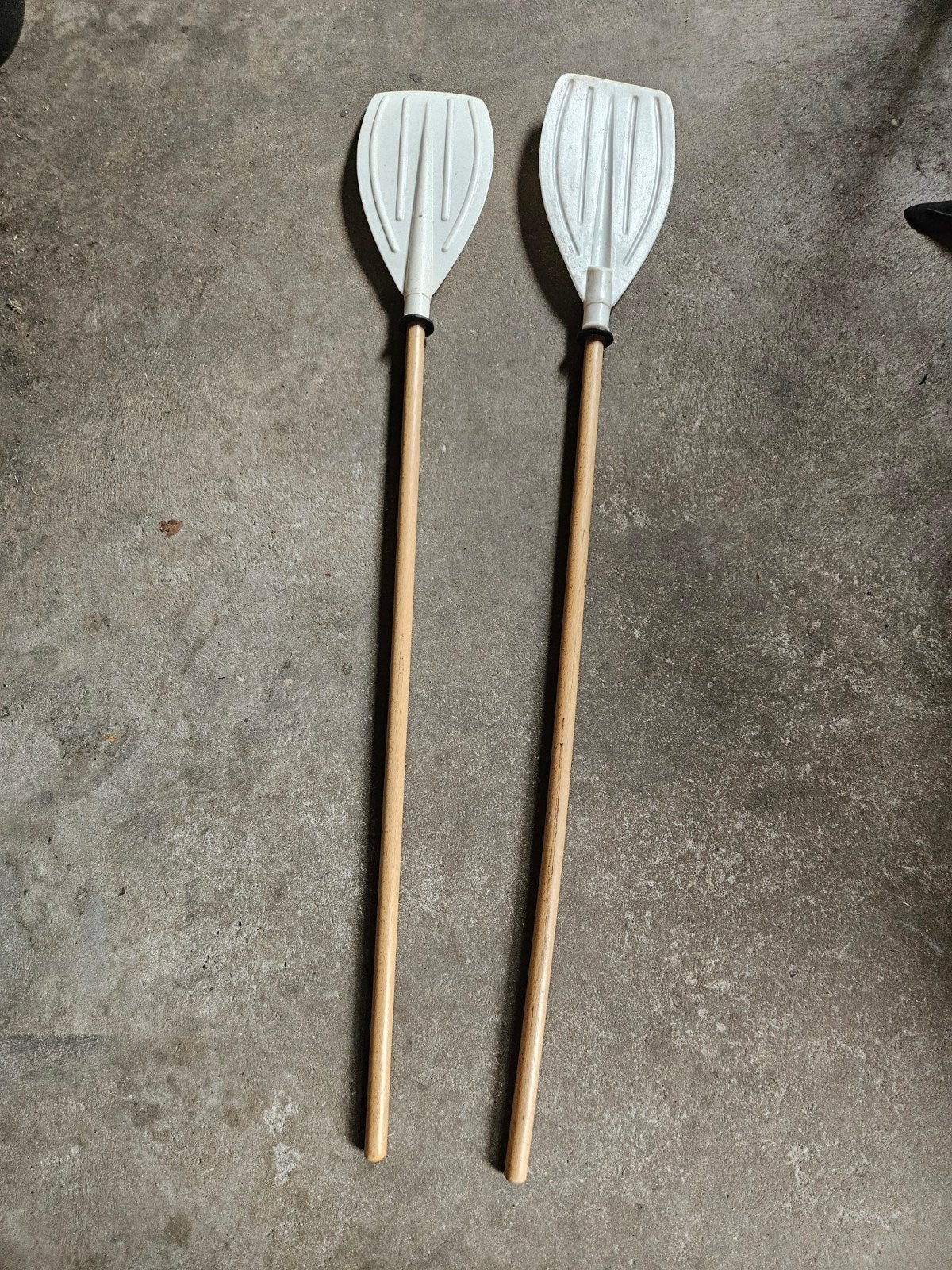 set roeispanen/peddels, Ophalen, Gebruikt, Enkelbladige peddel