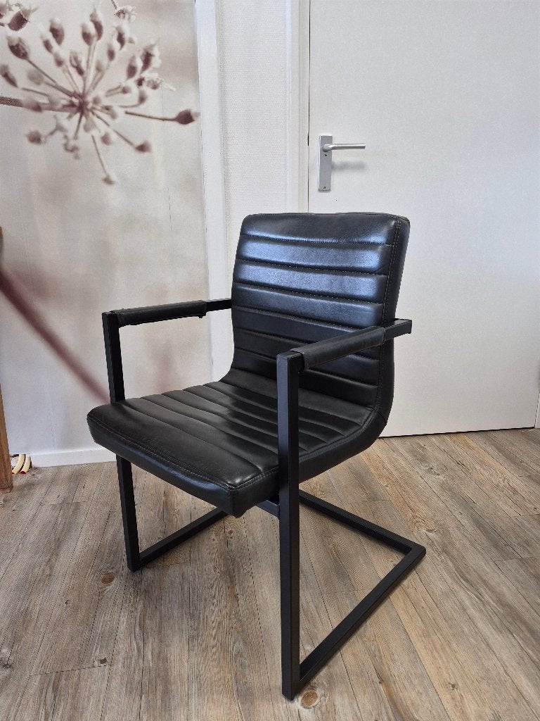 eetkamer stoel, Ophalen, Kunststof, Gebruikt, Zwart