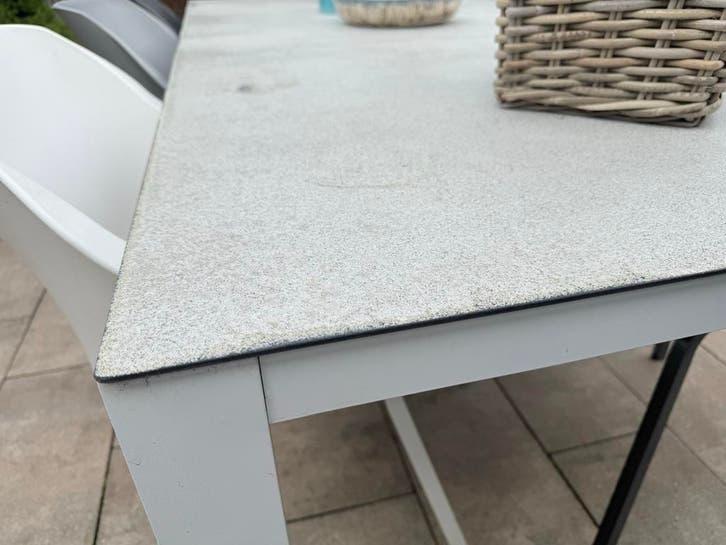 Hartman Life Style Tuintafel met 6 stoelen, Tuin en Terras, Ophalen, Gebruikt, Rechthoekig, Metaal