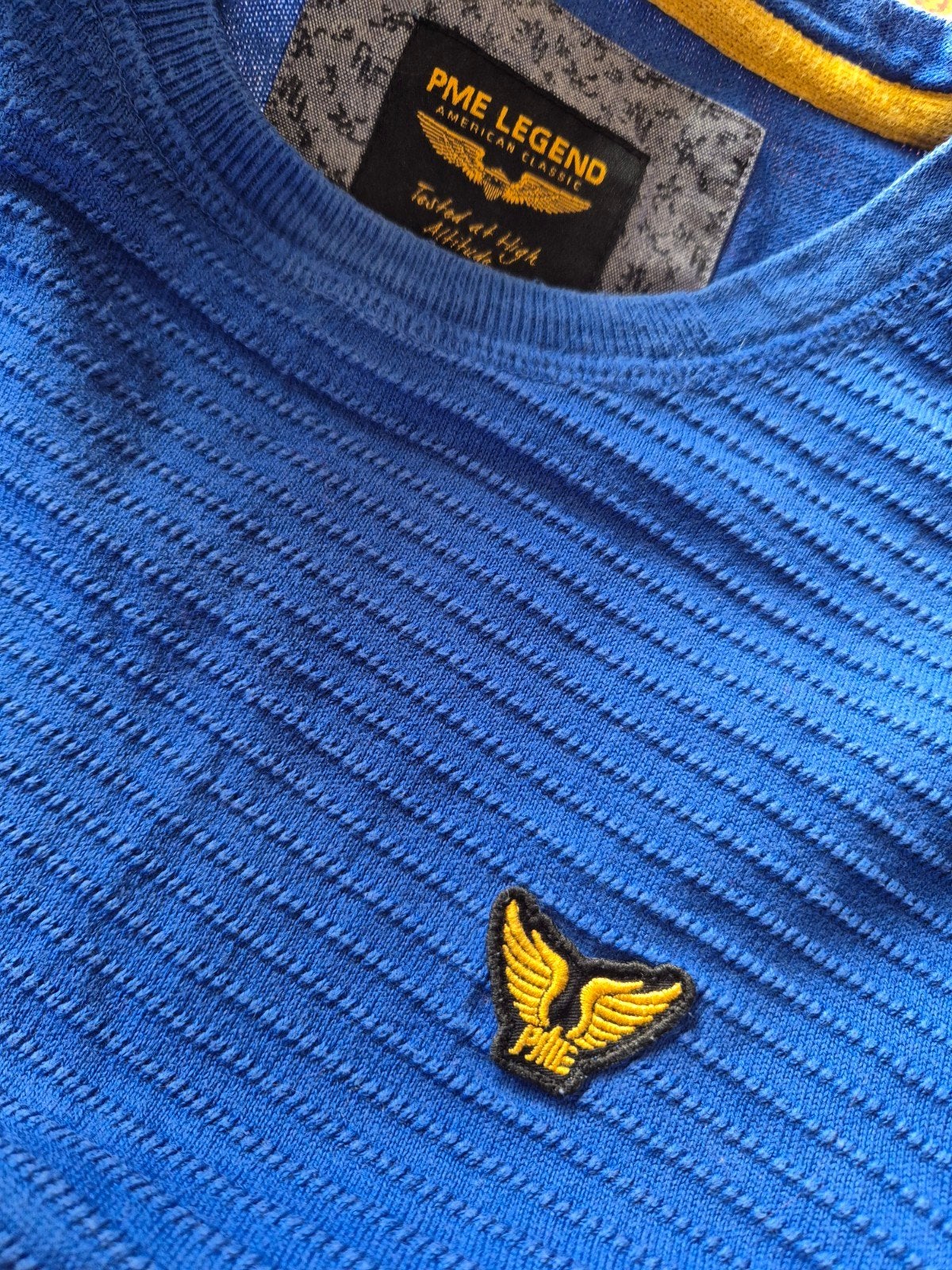 Pme Legend Pall Mall sweater trui Katoen Maat XL, Kleding | Heren, Truien en Vesten, Blauw, ., Maat 56/58 (XL), Ophalen of Verzenden