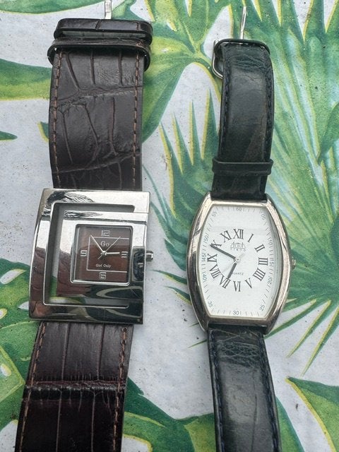 2 dameshorloges, Sieraden, Tassen en Uiterlijk, Horloges | Dames, Verzenden, Zo goed als nieuw, Staal, Overige merken