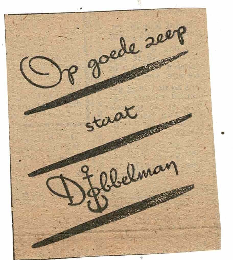 Op goede zeep staat Dobbelman ook Castella 1943, Verzenden, Zo goed als nieuw, Overige typen