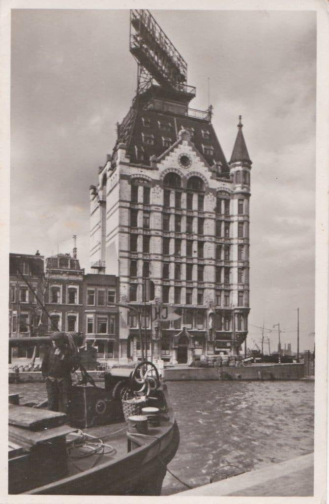 rotterdam  witte huis  boten  enz  ca 1950, Verzamelen, Ophalen of Verzenden, Voor 1920, Noord-Brabant