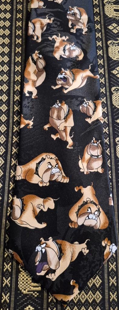 Bulldog cartoon stropdas, Ophalen of Verzenden, Nieuw