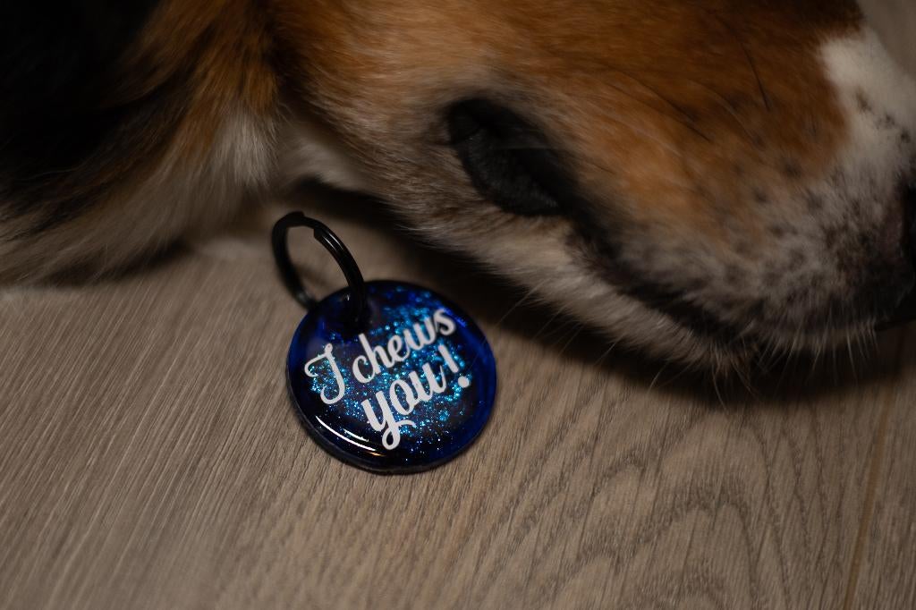 Voor schattige honden! Hondenpenning - I chews you, Waddinxveen, Mandy@cracker-jack.nl, Verzenden, Nieuw