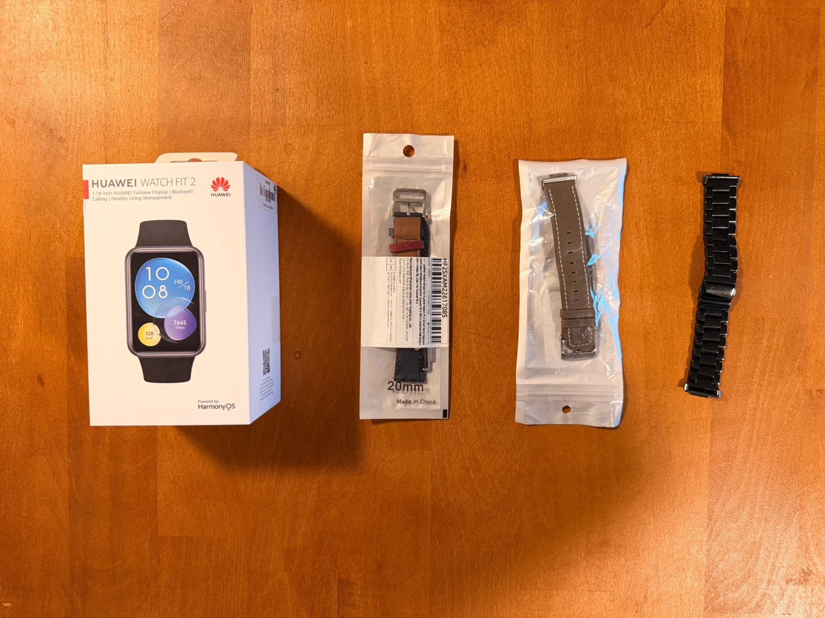 Huawei Watch Fit 2 | Zwart | Compleet in doos + Bandjes, Ophalen of Verzenden, Zo goed als nieuw, Zwart