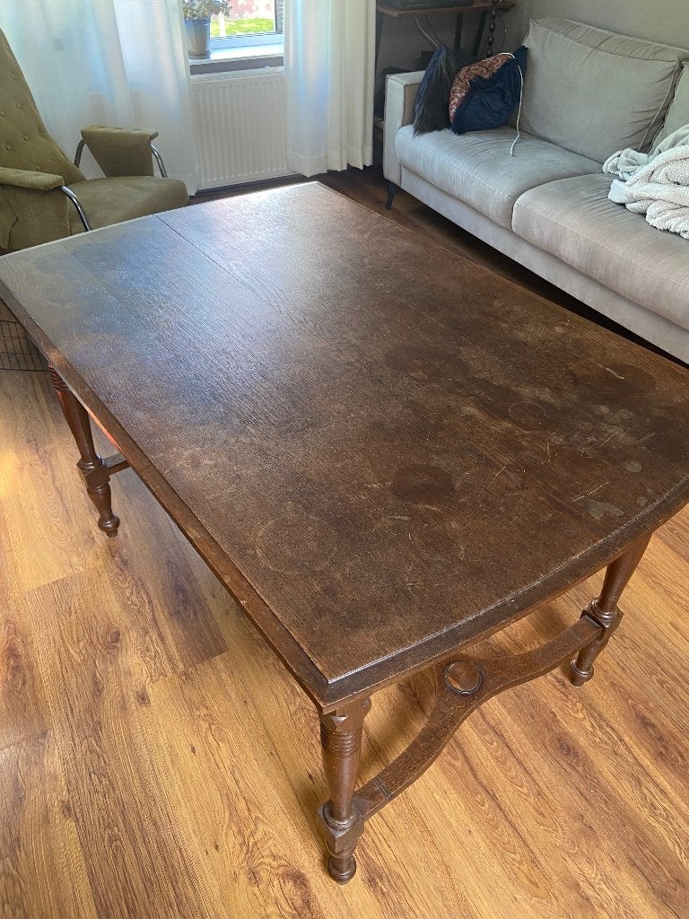 Antieke eettafel, Ophalen