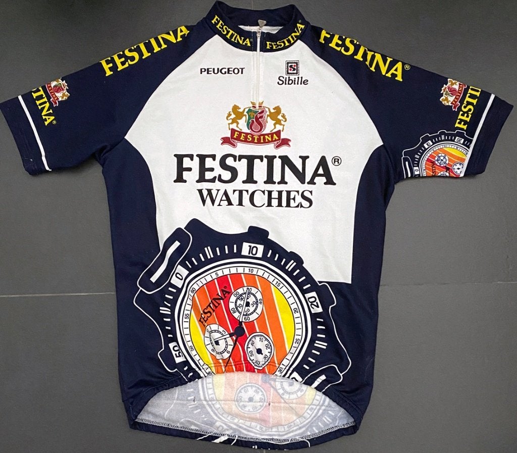 Wielertrui/wielershirt FESTINA-LOTUS 1996 – STEPHEN HODGE, Ophalen of Verzenden, Overige typen