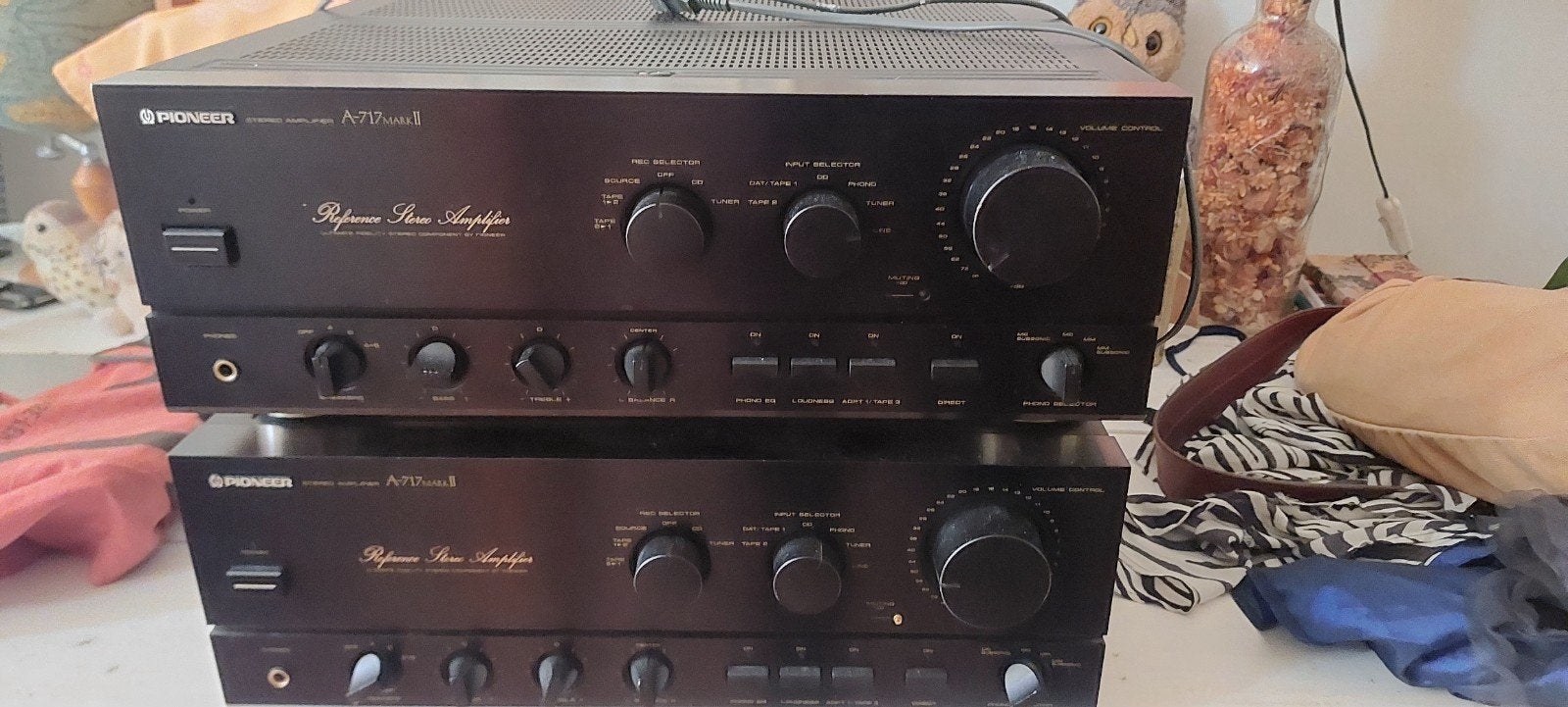Pioneer 717mk2  2x, Gebruikt, Ophalen of Verzenden, Pioneer, 120 watt of meer