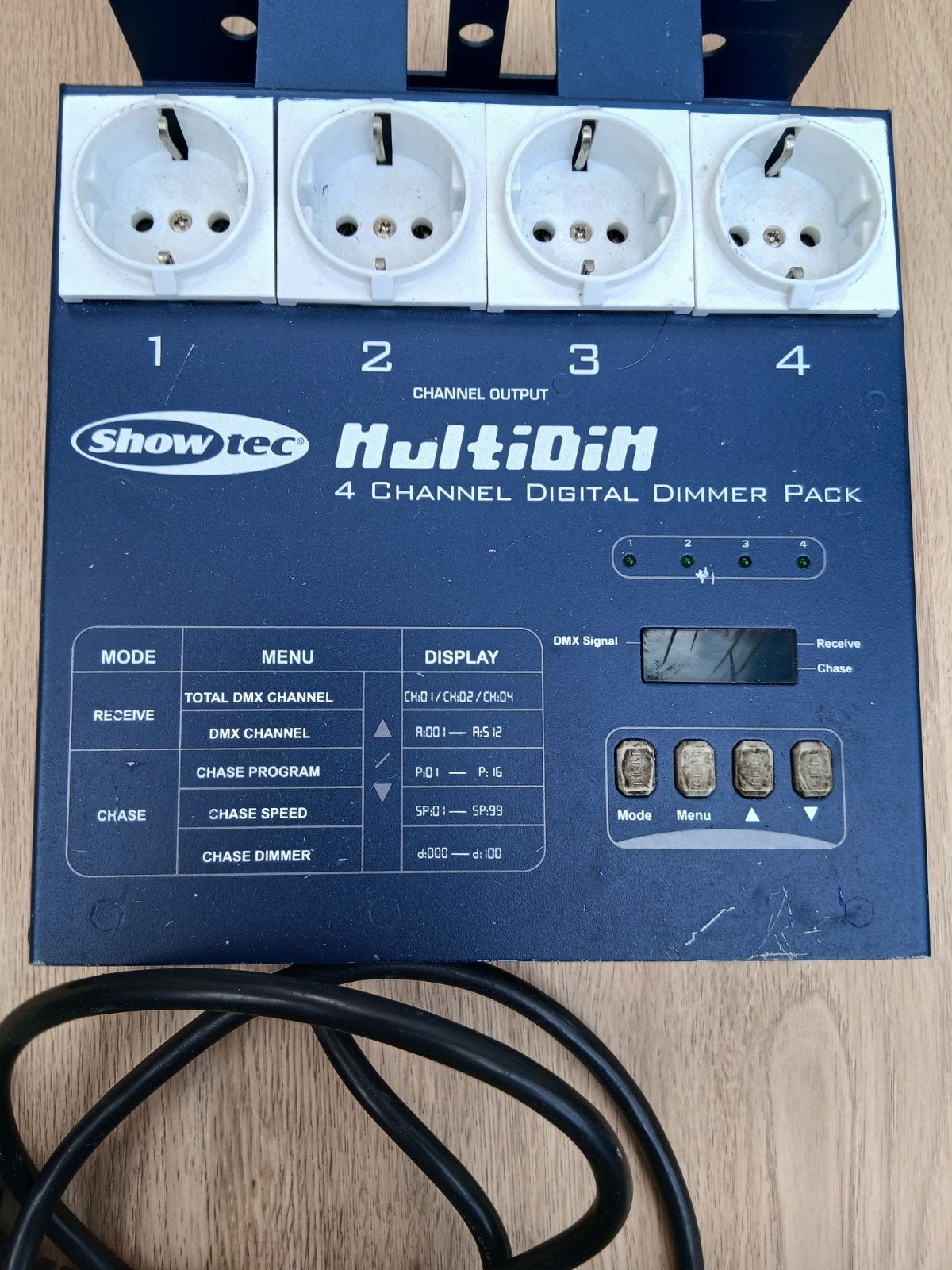 Showtec MultidiM 4-kanaals Digitale Dimmer Pack, Muziek en Instrumenten, Licht en Laser, Ophalen of Verzenden, Gebruikt, Licht