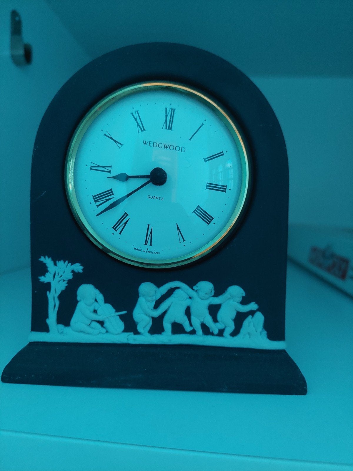 Wedgwood Jasperware Quartz Tafelklokje - Made in England, Ophalen of Verzenden