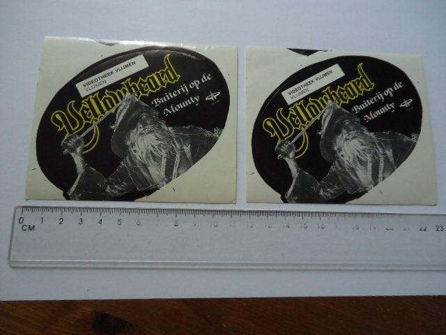 sticker oud Videotheek video vlijmen brabant film heusden, Verzenden, Zo goed als nieuw, Bedrijf of Vereniging
