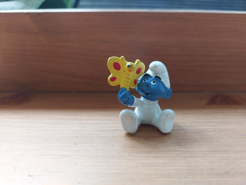 Smurf met vlinder De Smurfen, Ophalen of Verzenden, Zo goed als nieuw