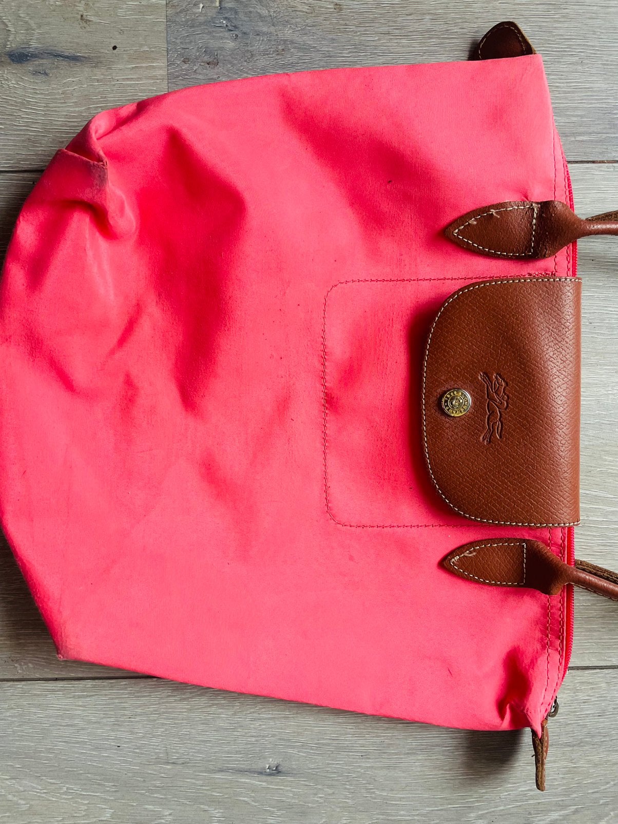 Te koop: tas, Longchamp, roze, size M, nieuwstaat, Ophalen of Verzenden, Zo goed als nieuw, Roze, Handtas
