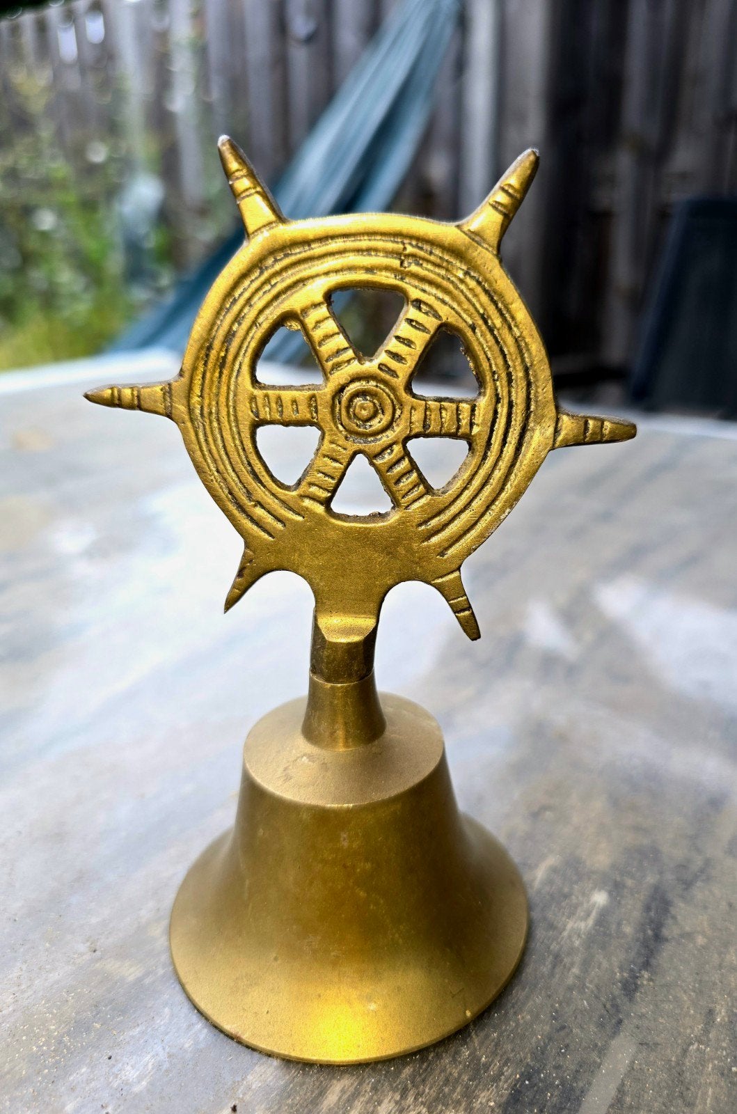 Koperen cq Messing bel, Ophalen of Verzenden