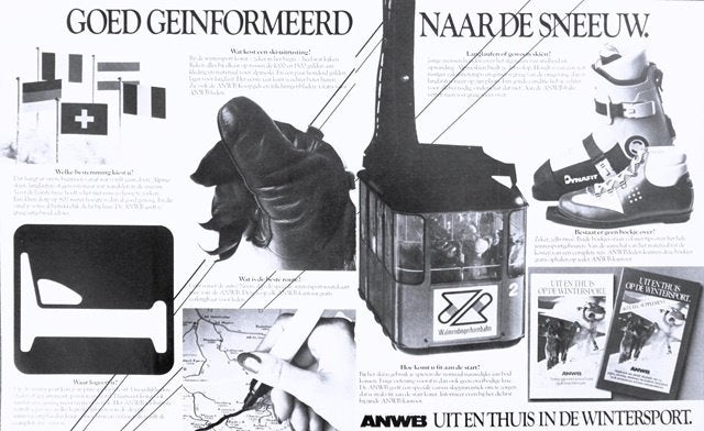 Vintage advertentie reclame ANWB 1981 auto, Ophalen of Verzenden, Gebruikt, Overige typen