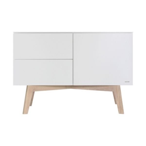 Kidsmill Sixties Commode Wit Hoogglans, Kinderen en Baby's, Kinderkamer | Commodes en Kasten, Ophalen, Gebruikt, 50 tot 70 cm