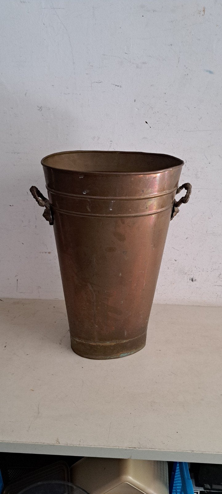 vintage koperen paraplubak, Ophalen of Verzenden, Gebruikt, Metaal