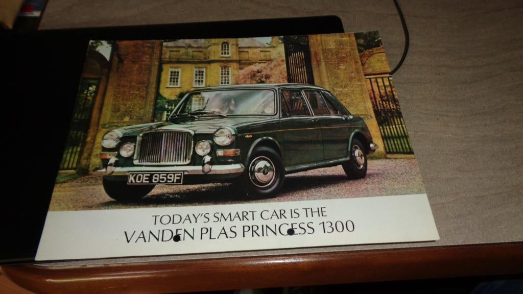 Folder  VANDEN PLAS PRINCESS 1300, Verzenden, Gelezen, Overige merken