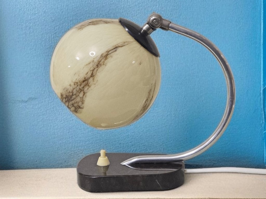 heel mooi tafellampje / bedlampje, jaren 1950, Antiek en Kunst, Ophalen of Verzenden