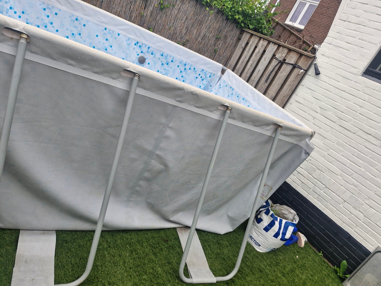 Opzetzwembad rechthoekig - 380x180x120, Ophalen, Gebruikt, 200 tot 300 cm, 80 tot 120 cm