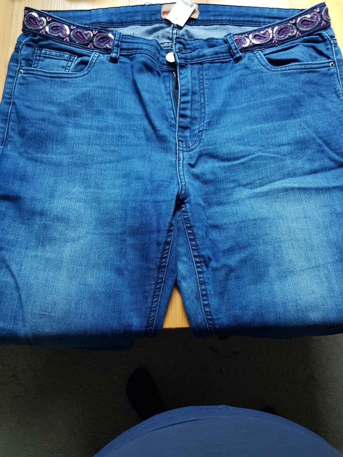 Spijkerbroek janina slim maat 44, Kleding | Dames, Spijkerbroeken en Jeans, Ophalen of Verzenden, Gedragen, Blauw, W33 - W36 (confectie 42/44)