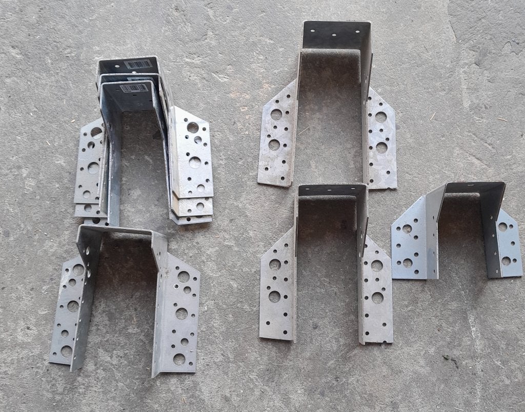 balkdragers,koppelstukken,nokhouders,hoeksteunen verzinkt, Ophalen, Zo goed als nieuw, Minder dan 50 mm, Overige typen