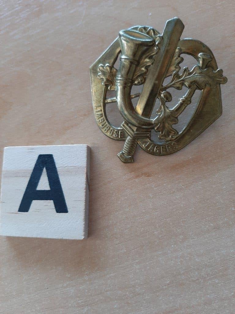 Embleem Limburgse Jagers - Militair Insigne, Ophalen of Verzenden, Landmacht, Nederland, Embleem of Badge