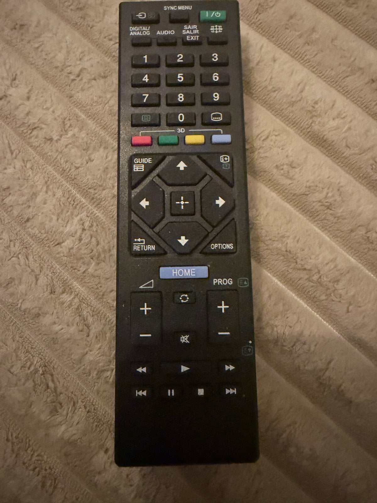 Sony afstandsbediening voor TV/Mediaspeler, Ophalen of Verzenden, Gebruikt, Origineel, Game console