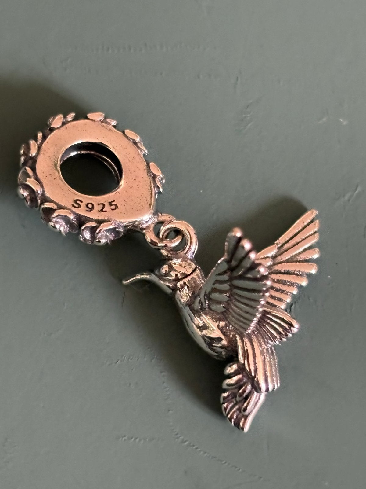 Zilveren Kolibrie Hanger - Nieuw (past ook Pandora), Overige merken, Verzenden, Nieuw, 1 bedel