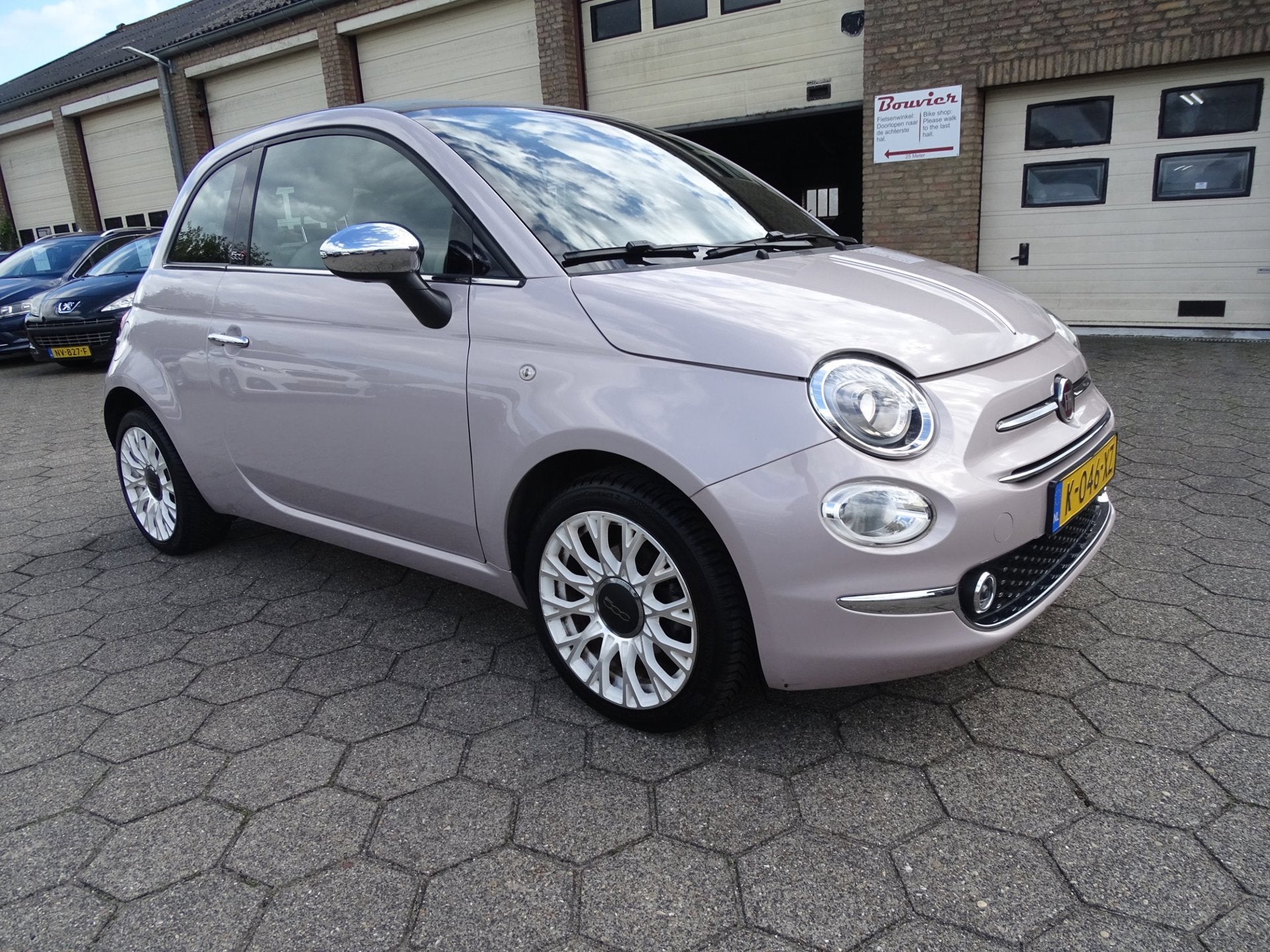 Fiat 500 C 1.0 Hybrid Star, Auto's, Voorwielaandrijving, Dealer onderhouden, Stof, Euro 6