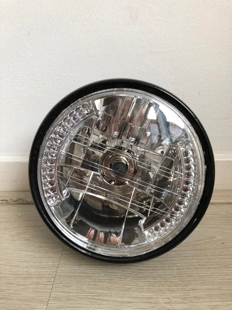 Koplamp + ingebouwde knipperlichten LED Caferacer, Bobber, Ophalen of Verzenden, Nieuw