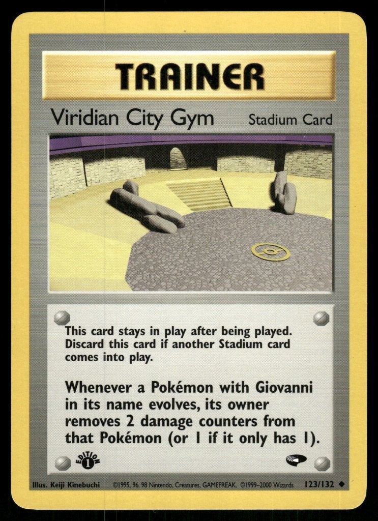 Viridian City Gym 123/132 - Gym Challenge (1st ediion), Verzenden, Gebruikt