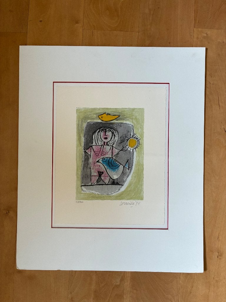 Zeefdruk handgesigneerd Corneille, Ophalen of Verzenden