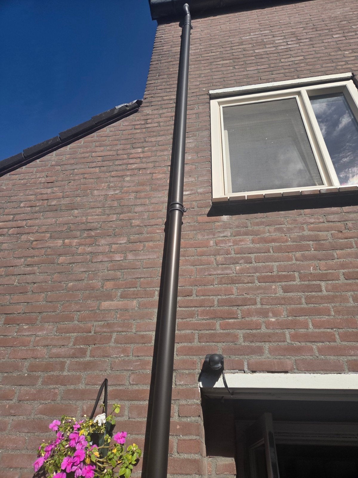 Zwarte zinken regenpijp, Doe-het-zelf en Verbouw, Ophalen, Gebruikt, Zink, Minder dan 2 meter