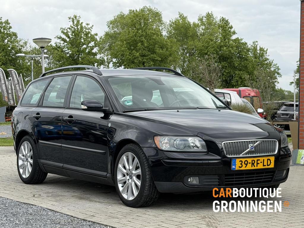 Volvo V50 2.4 Summum | AUTOMAAT | LEDER | CLIMA | APK 2-2027, Gebruikt, 700 kg, Zwart, 2435 cc