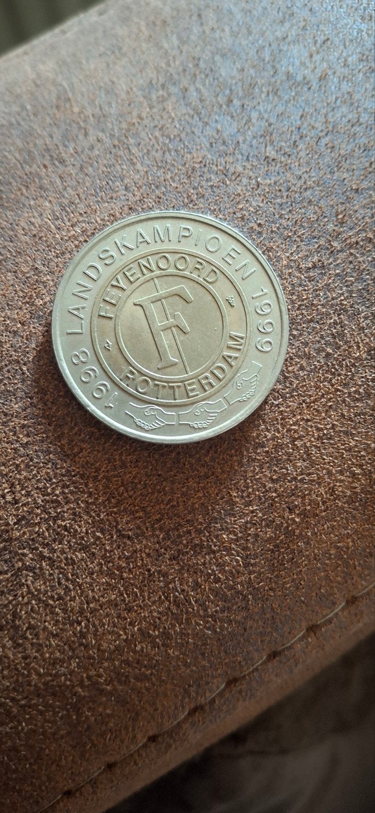 Feyenoord Landskampioen 1999 Herdenkingsmunt, Ophalen of Verzenden, Koningin Beatrix, Overige waardes, Losse munt