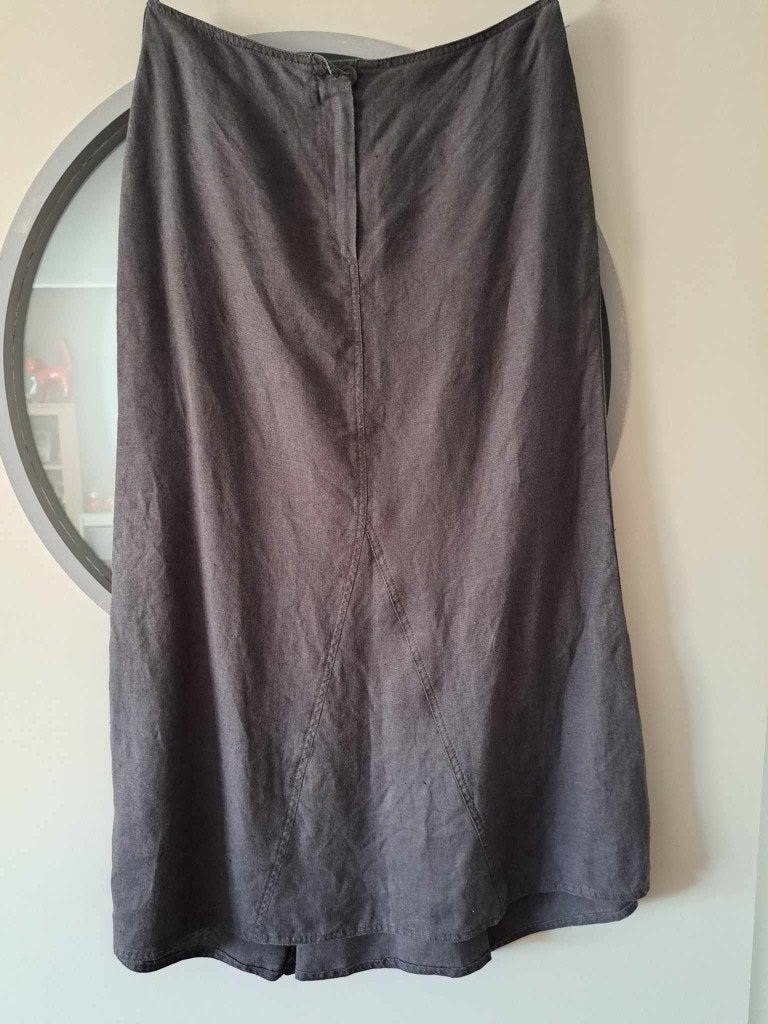 Lange linnen rok maat 38, NIEUW, maxi rok, Kleding | Dames, Rokken, Maat 38/40 (M), Bruin, Tendenza, Nieuw