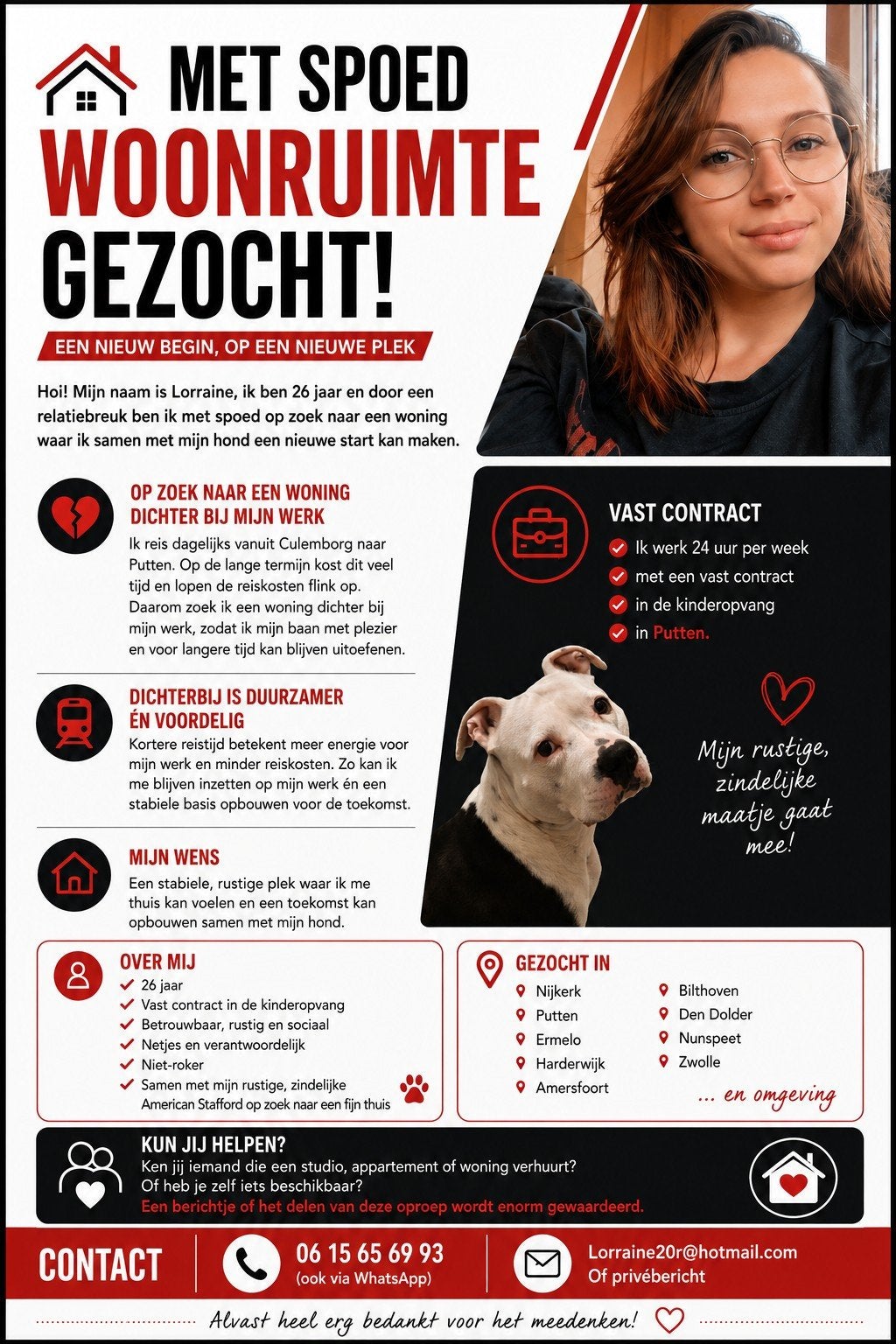 Huurwoning gezocht: Utrecht - Amersfoort - Harderwijk