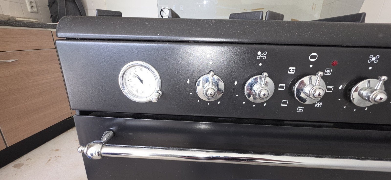 Etna Vrijstaand Gasfornuis met Oven - Zwart, Witgoed en Apparatuur, Ophalen, Gebruikt, 60 cm of meer, 4 kookzones