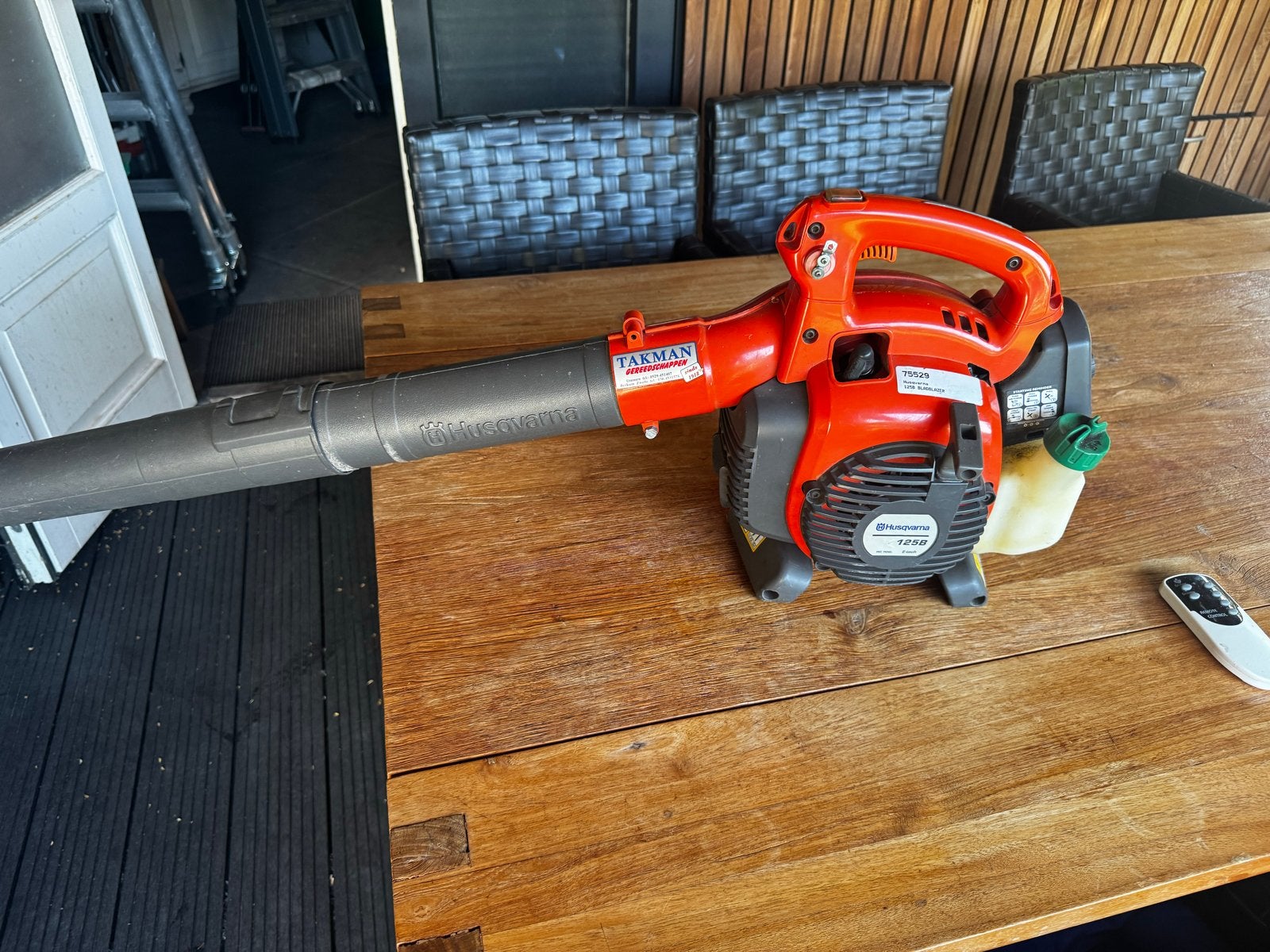 Husqvarna 125B Bladblazer en Bladzuiger, Tuin en Terras, Benzine, Gebruikt, Handgedragen, Ophalen of Verzenden