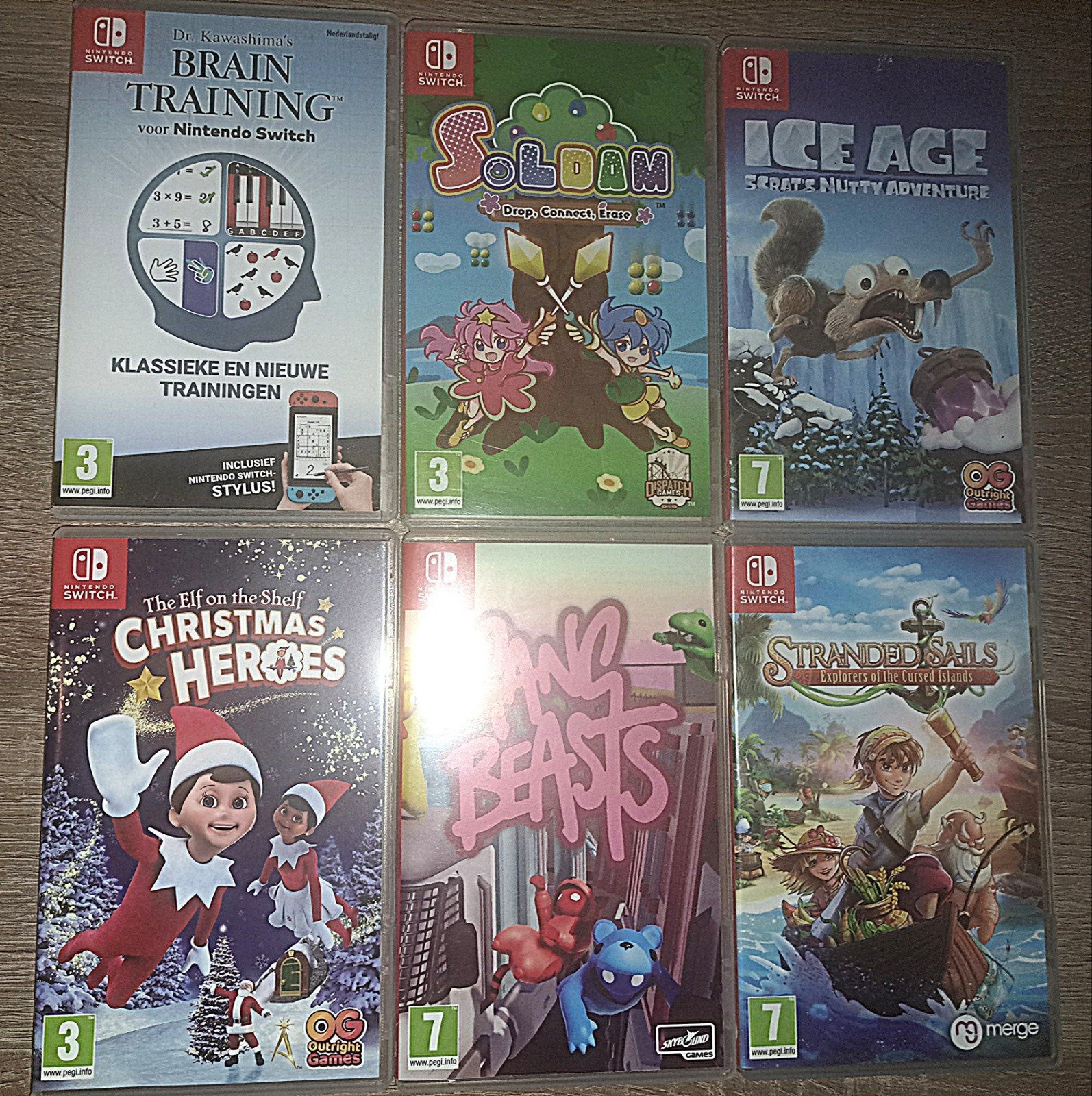 6 games nintendo switch z.g.a.n., Avontuur en Actie, 1 speler, Ophalen of Verzenden, Zo goed als nieuw