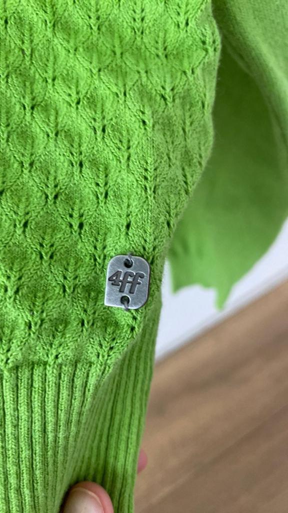 4Funky Flavours appelgroen vestje - Maat L, Kleding | Dames, Truien en Vesten, Maat 42/44 (L), Ophalen of Verzenden, Zo goed als nieuw