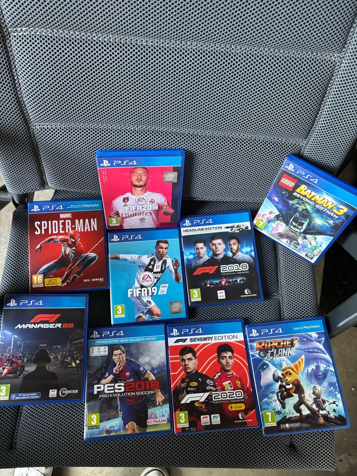 PlayStation 4 (PS4) met 8 games, Spelcomputers en Games, Ophalen of Verzenden, Zonder controller, Original, 500 GB