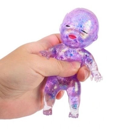 Paarse Baby Squishy Stressbal, Ophalen of Verzenden, Nieuw, Jongen of Meisje