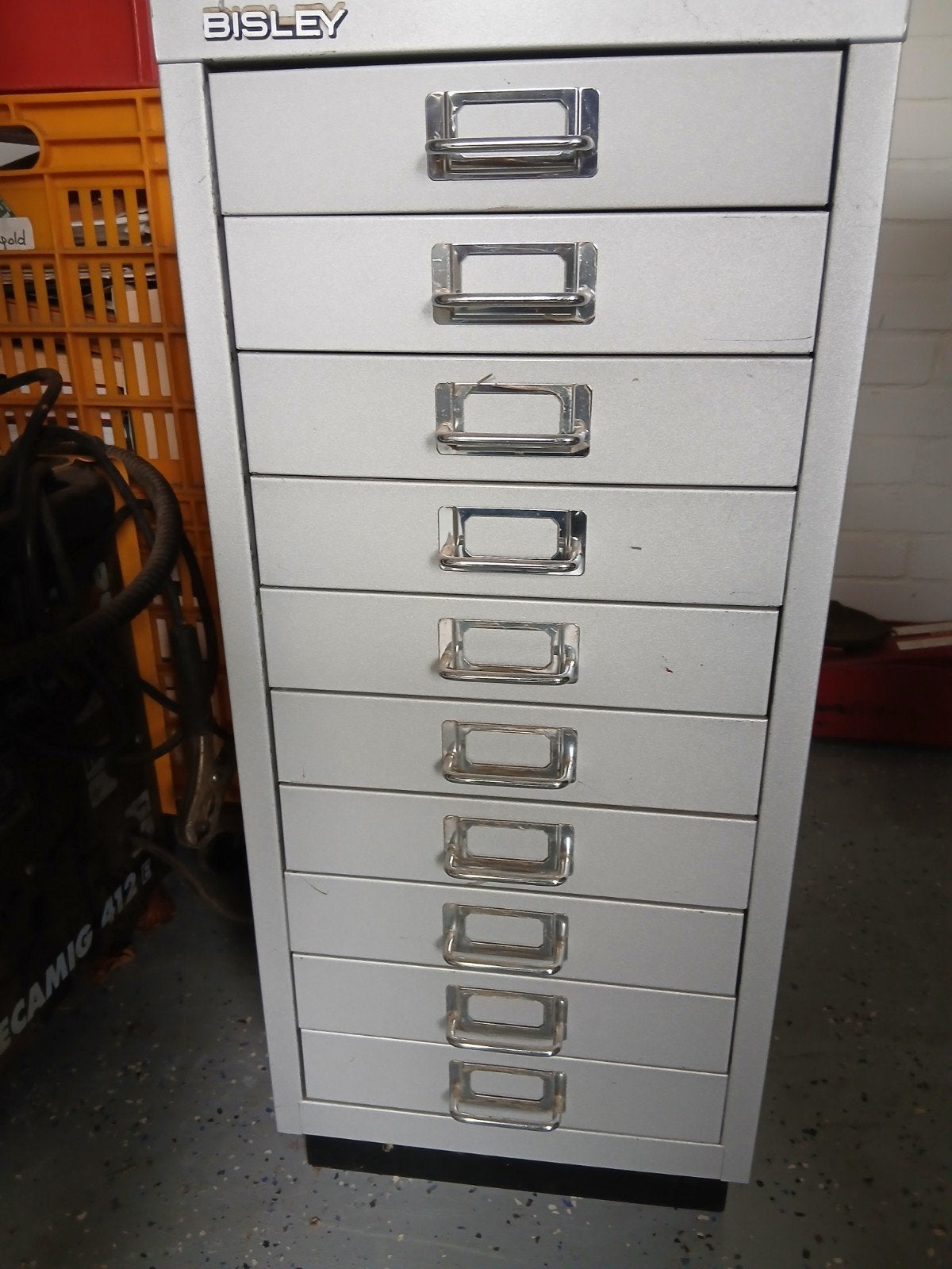 professionele metalen archiefkast Bisley, Ophalen, Minder dan 50 cm, 5 laden of meer, Minder dan 100 cm