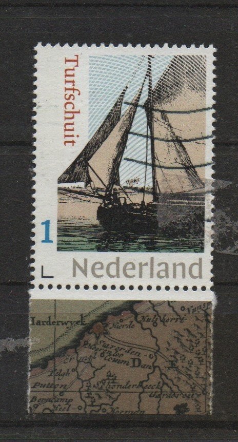 marcz ‹(•¿•)› nl m0063 historisch schip tab, Ophalen of Verzenden, Na 1940, Gestempeld