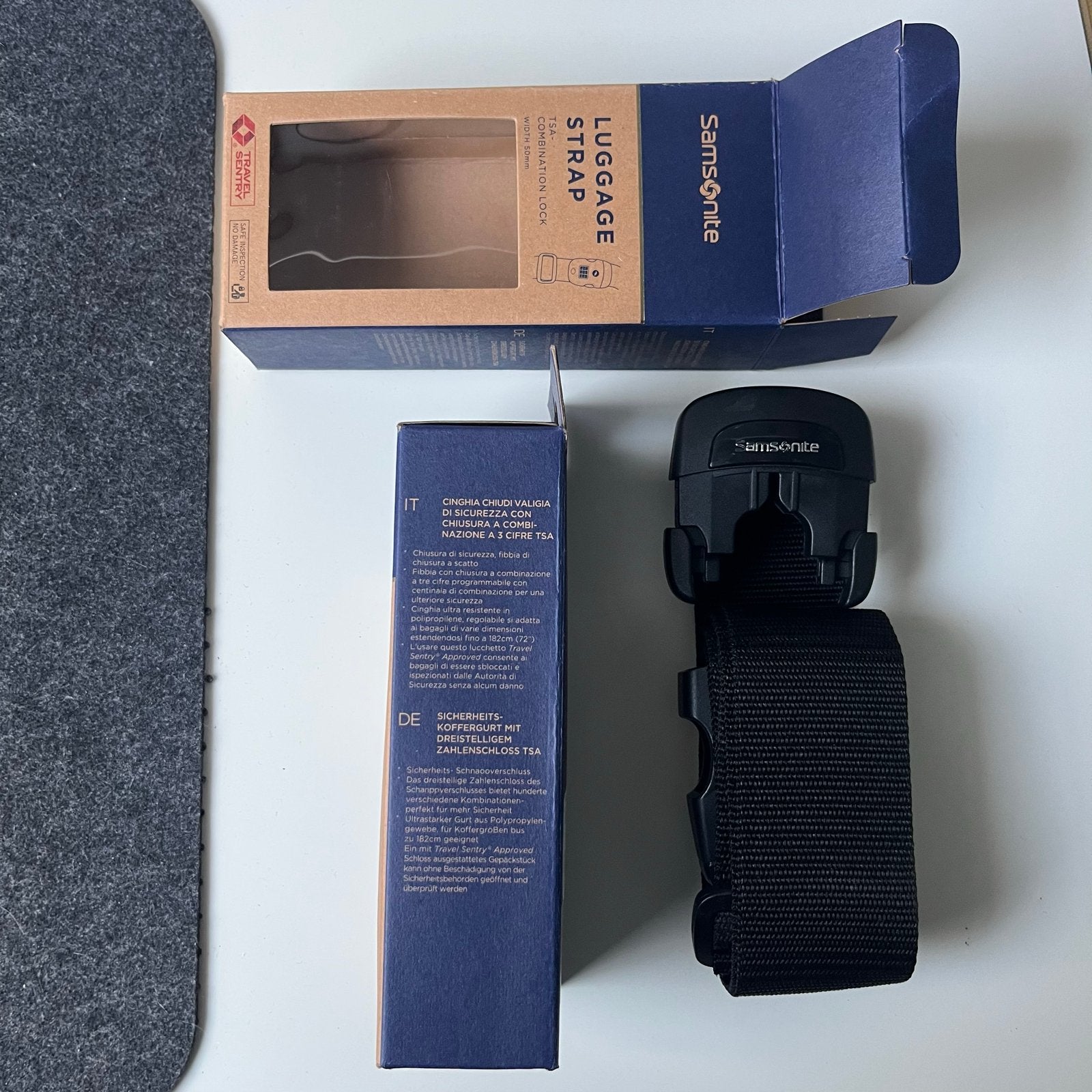 Samsonite Bagageband met TSA-slot - Zwart, Sieraden, Tassen en Uiterlijk, Tassen | Reistassen en Weekendtassen, Zwart, Nieuw, Minder dan 35 cm